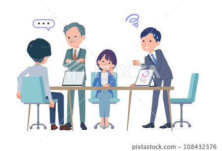 多人開會的商務場景。印像不好。 多人開會的商務場景。印像不好。 108432376