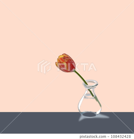 玻璃瓶裡的一朵花 108432428
