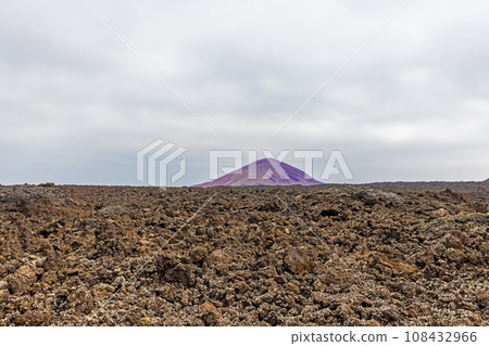 Panoramic view over the barren volcanic Timanfaya National Park on Lanzarote Panoramic view over the barren volcanic Timanfaya National Park on Lanzarote 108432966