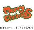 Merry Christmas logo 108434205