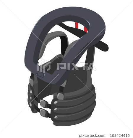 Karting equipment icon. Isometric illustration of karting equipment vector icon for web 108434415