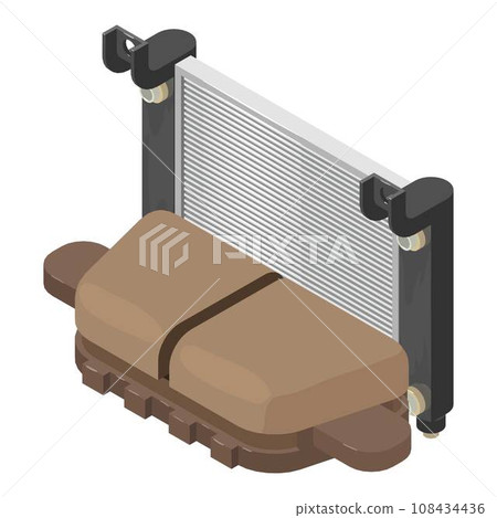 Spare detail icon. Isometric illustration of spare detail vector icon for web Spare detail icon. Isometric illustration of spare detail vector icon for web 108434436