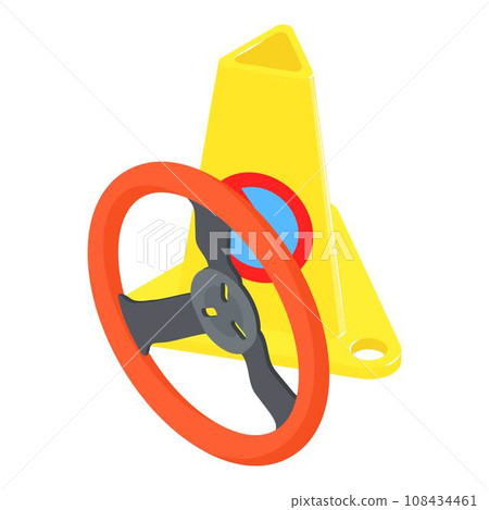 Car accessory icon. Isometric illustration of car accessory vector icon for web 108434461