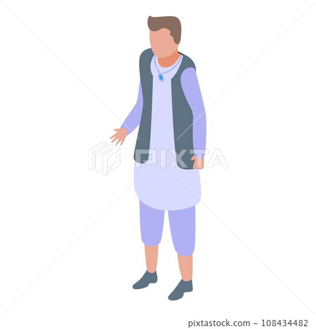 Indian husband icon. Isometric of indian husband vector icon for web design isolated on white background Indian husband icon. Isometric of indian husband vector icon for web design isolated on white background 108434482