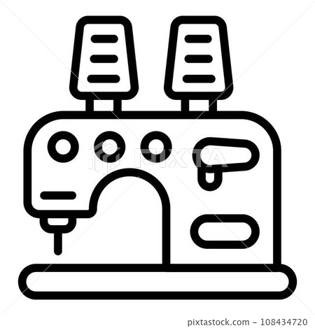 Sew machine icon. Outline sew machine vector icon for web design isolated on white background 108434720