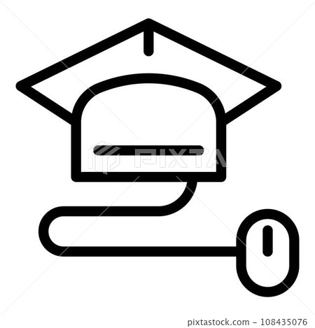 Online training process icon. Outline online training process vector icon for web design isolated on white background Online training process icon. Outline online training process vector icon for web design isolated on white background 108435076