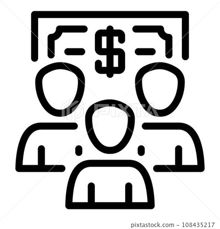 Money customer icon. Outline money customer vector icon for web design isolated on white background Money customer icon. Outline money customer vector icon for web design isolated on white background 108435217