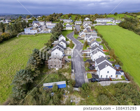 Aerial view of the Drumbaron Park in Ardara in County Donegal - Ireland 108435293