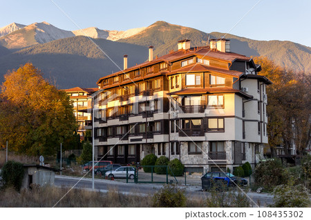 Pirin mountain peaks, Bulgaria at sunrise Pirin mountain peaks, Bulgaria at sunrise 108435302