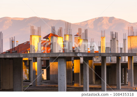 Abandoned unfinished building, Bansko, Bulgaria Abandoned unfinished building, Bansko, Bulgaria 108435318