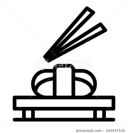 Restaurant chinese food icon. Outline restaurant chinese food vector icon for web design isolated on white background 108435520