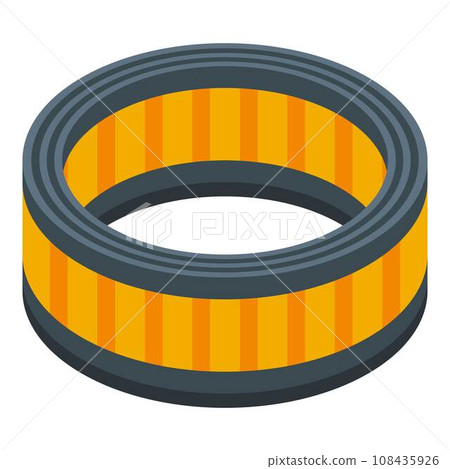 Car motor air filter icon. Isometric of car motor air filter vector icon for web design isolated on white background 108435926
