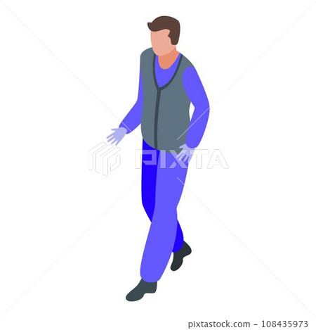 Car mechanic with gloves icon. Isometric of car mechanic with gloves vector icon for web design isolated on white background 108435973
