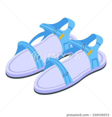 Shop sandals icon. Isometric of shop sandals vector icon for web design isolated on white background 108436053