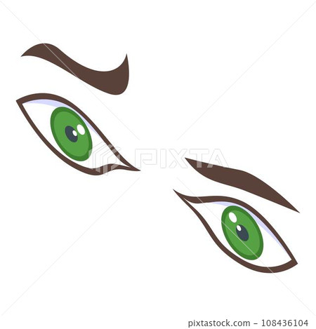 Adorable eyes icon. Isometric of adorable eyes vector icon for web design isolated on white background Adorable eyes icon. Isometric of adorable eyes vector icon for web design isolated on white background 108436104