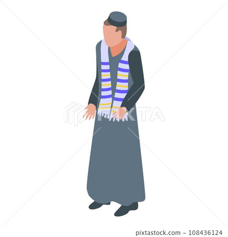 Modern priest icon. Isometric of modern priest vector icon for web design isolated on white background 108436124