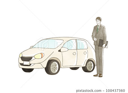 car and man in suit 108437360