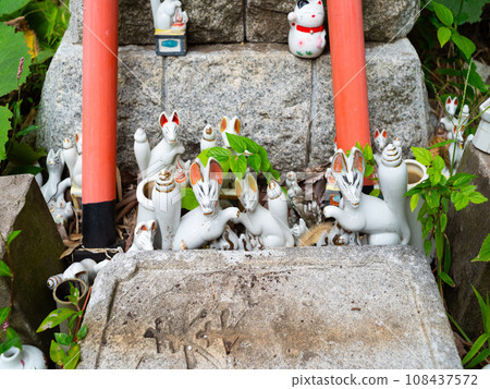 一群狐狸在神社前排隊 一群狐狸在神社前排隊 108437572