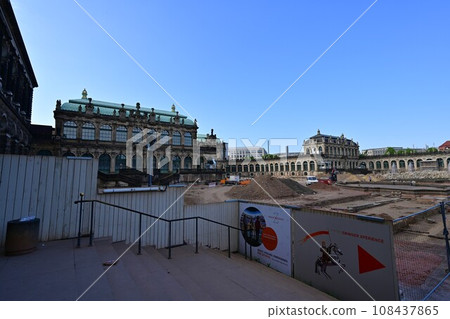 Dresden old town skyline/Zwinger Palace/Germany 108437865