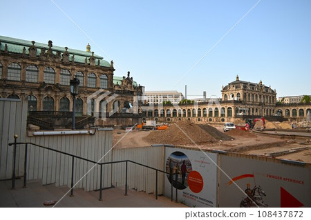 Dresden old town skyline/Zwinger Palace/Germany 108437872