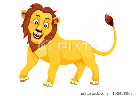 isolated lion on white background vector design 108438065