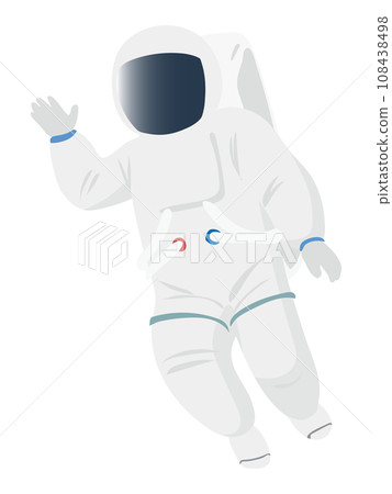 穿著太空衣的太空人插畫素材 108438498