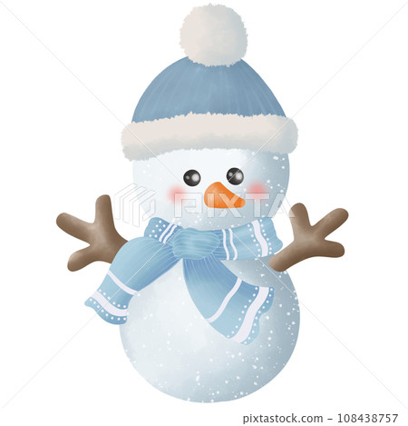 Snow man Christmas winter decorations element  108438757