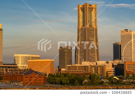 [神奈川縣]橫濱灣地區/清晨的街景 108438885