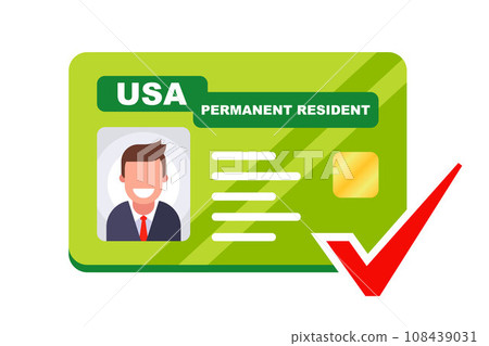 green card usa. permission to reside in America. green card usa. permission to reside in America. 108439031