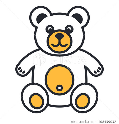 soft toy teddy bear icon. 108439032