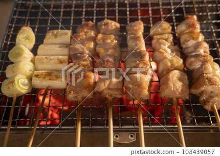 Image of charcoal-grilled yakitori Image of charcoal-grilled yakitori 108439057