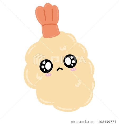 Cute Tempura Mascot Character Kawaii Cartoon illustration Cute Tempura Mascot Character Kawaii Cartoon illustration 108439771