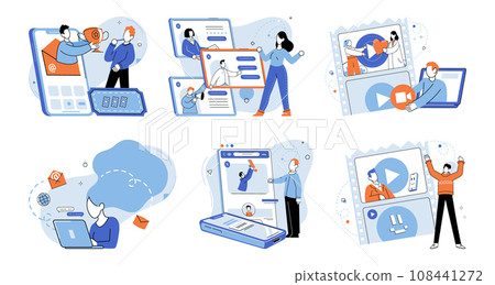 Email marketing vector illustration. Newsletter subscriptions provide effective channel for delivering valuable content to subscribers Crafting compelling messages is essential for engaging recipients 108441272