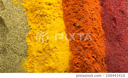 背景用各種亞洲香料 108441418