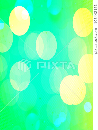Green, yellow bokeh vertical with copy space for text or image, Usable for banner, poster, Ad, events, party, events, sale, celebrations, and various design works 108442121