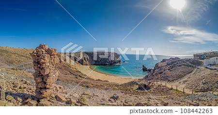Picture from Los Ajaches National Park on the Canary Island Lanzarote with the famous Papagaqyo Beaches Picture from Los Ajaches National Park on the Canary Island Lanzarote with the famous Papagaqyo Beaches 108442263