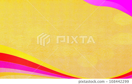 Yellow wave pattern background with copy space for text or image, Simple Design for your ideas, Best suitable for online Ads, poster, banner, sale, celebrations and various design works 108442299