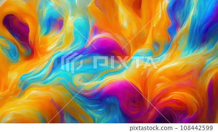 three dimensional fluid art background 108442599