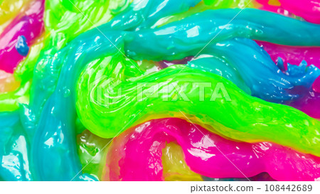 Colorful and sticky slime background 108442689