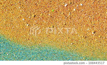 Close-up of colorful sand 108443517