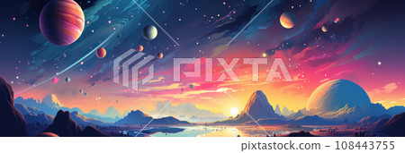 Mysterious universe, vast space Mysterious universe, vast space 108443755