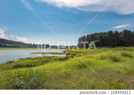 Aomori Tsugaru Fujimi Lake Beautiful lakeside scenery Aomori Tsugaru Fujimi Lake Beautiful lakeside scenery 108443811
