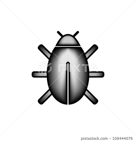 Bug icon on white. 108444076
