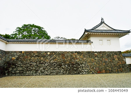 Yamagata City, Yamagata Castle, National Historic Site, Ninomaru Masugata Higashi Ote Gate, North turret and earthen wall seen from inside Masugata Yamagata City, Yamagata Castle, National Historic Site, Ninomaru Masugata Higashi Ote Gate, North turret and earthen wall seen from inside Masugata 108445049