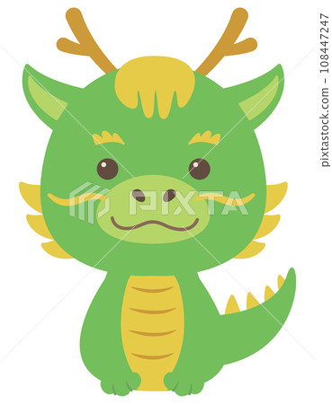 New Year's card material Year of the Dragon Cute dragon illustration New Year's card material Year of the Dragon Cute dragon illustration 108447247