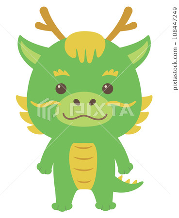 New Year's card material Year of the Dragon Cute dragon illustration 108447249