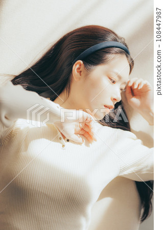 modern beauty of young woman 108447987