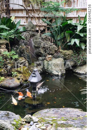 courtyard with pond 108448256