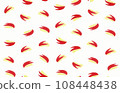 Rabbit apple background pattern material 108448438