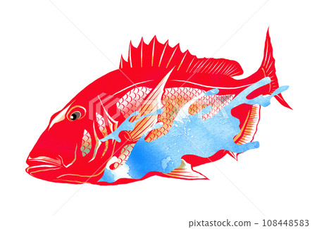 海鯛和水濺圖 108448583